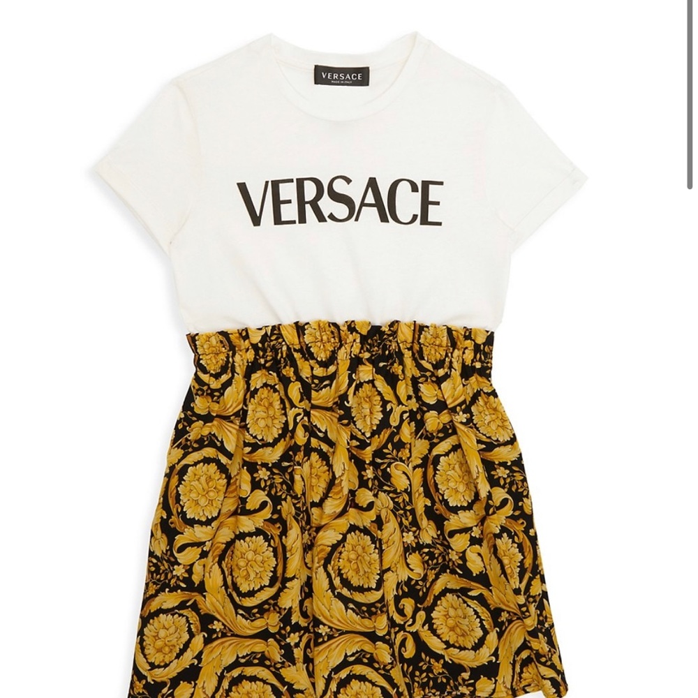 Only worn once Versace dress size 12/18 mos